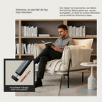 Lounge Chair with Metal Legs, Modern Padded Accent Chair for Living Room, Bedroom & Balcony