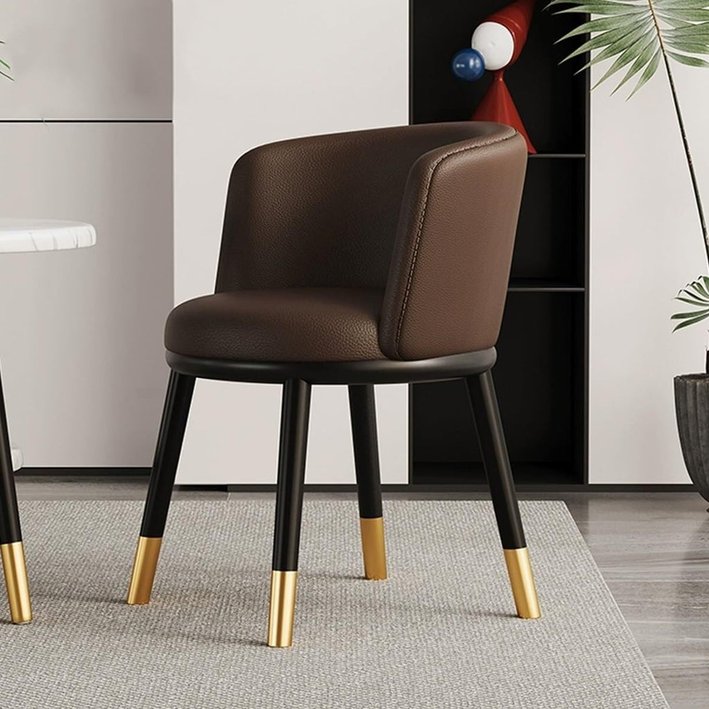 Heavy Duty Leather Dining Armchair, Modern, 4 Piece Set