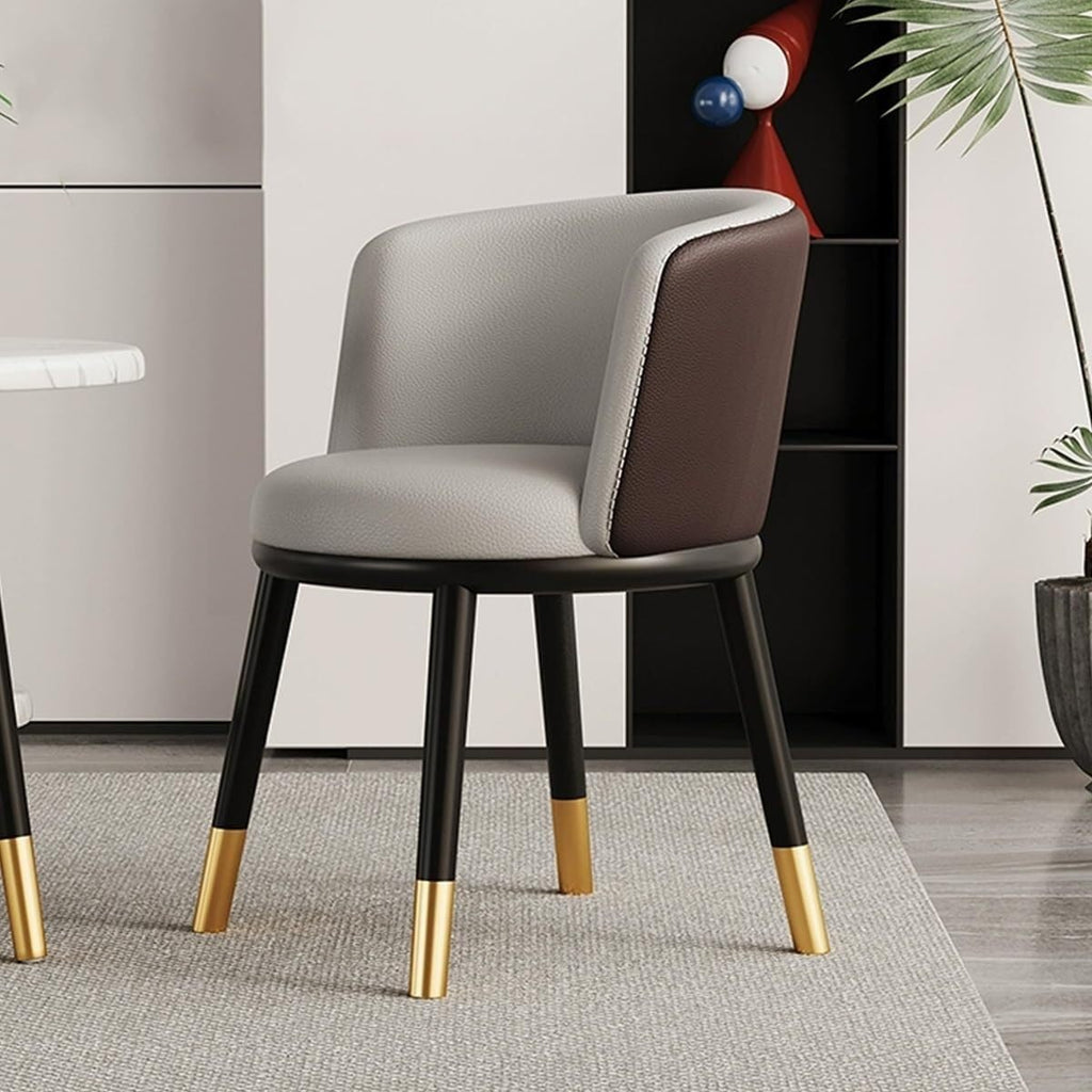 Heavy Duty Leather Dining Armchair, Modern, 4 Piece Set