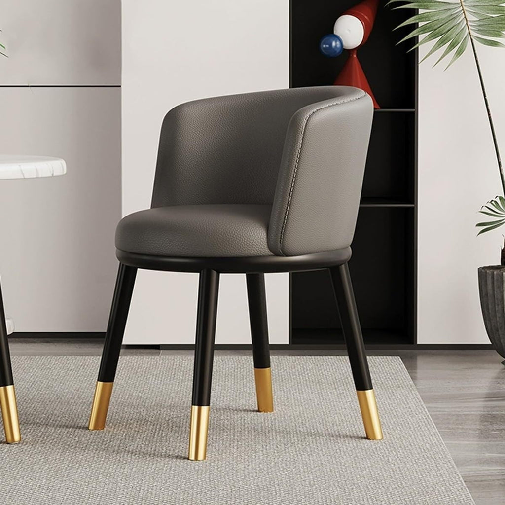 Heavy Duty Leather Dining Armchair, Modern, 4 Piece Set