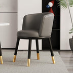 Heavy Duty Leather Dining Armchair, Modern, 4 Piece Set
