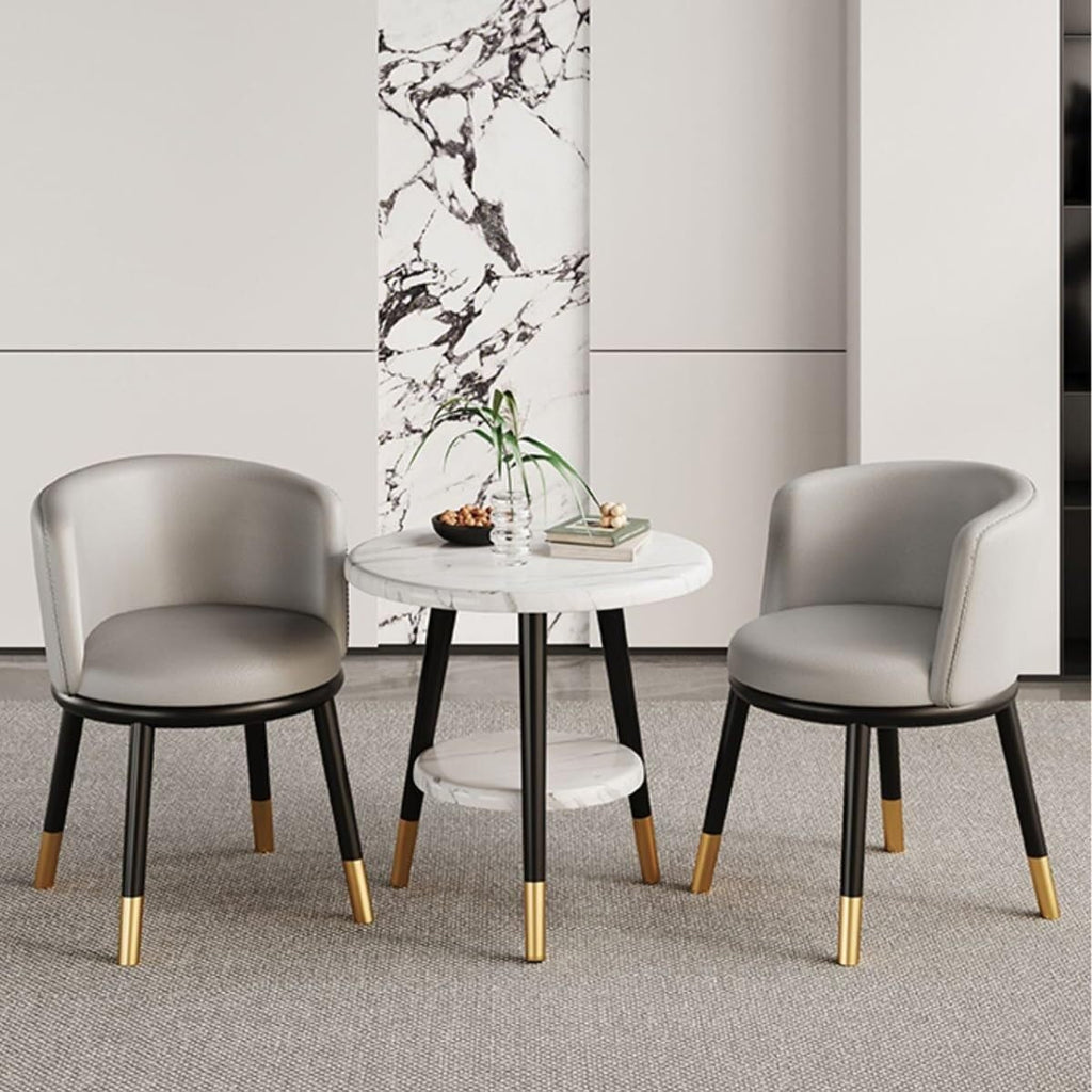 Heavy Duty Leather Dining Armchair, Modern, 4 Piece Set