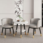 Heavy Duty Leather Dining Armchair, Modern, 4 Piece Set