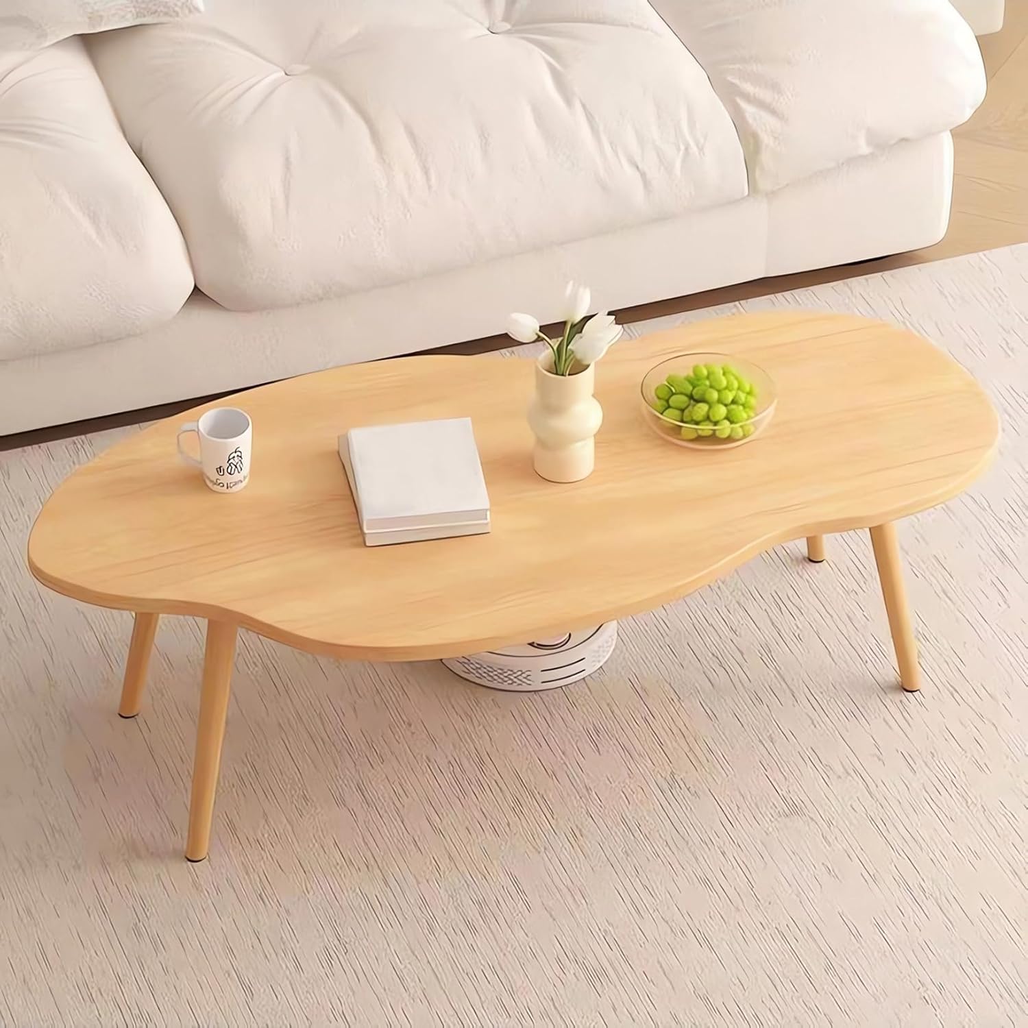 Modern Coffee Table, Wooden Legs, Living Room Furniture (Wood)