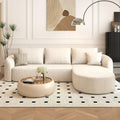 Modular Cloud Sectional Sofa with Curved Back & Chaise