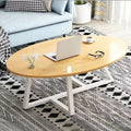 Modern Wooden Coffee Table, Light Wood Finish, Living Room Tea Table
