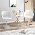 Velvet Adjustable Bar Stools, Set of 2, 360° Swivel, Luxury Vanity Armchairs for Bedroom & Living Room