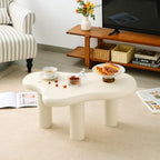 Cloud Coffee Table, Modern 3-Leg Accent Table for Living Room