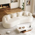 Oversized Chenille Cloud Sectional Sofa, Deep Seat 4-Seater, No Assembly