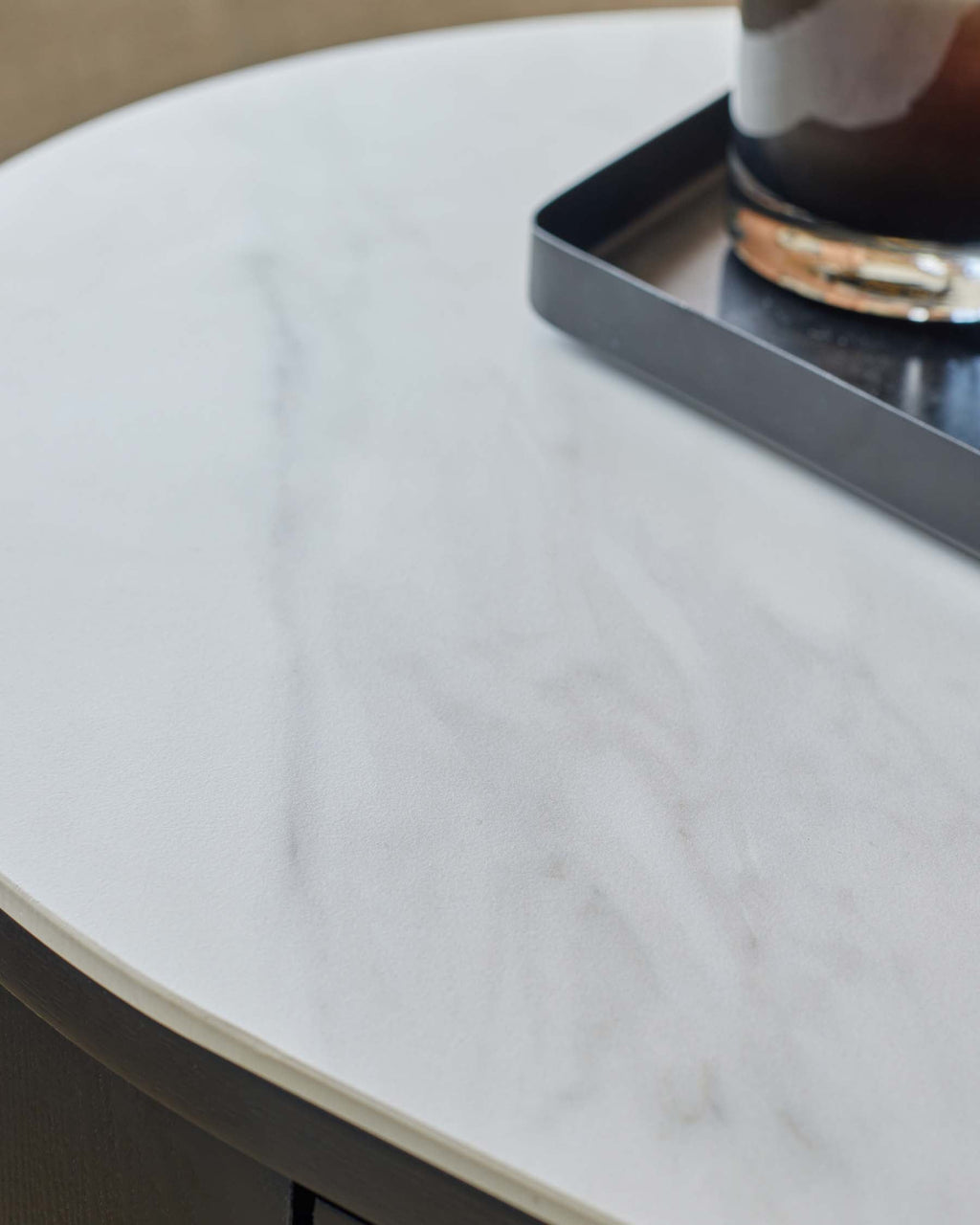 marbled ceramic coffee table for Modern Living Room Spaces