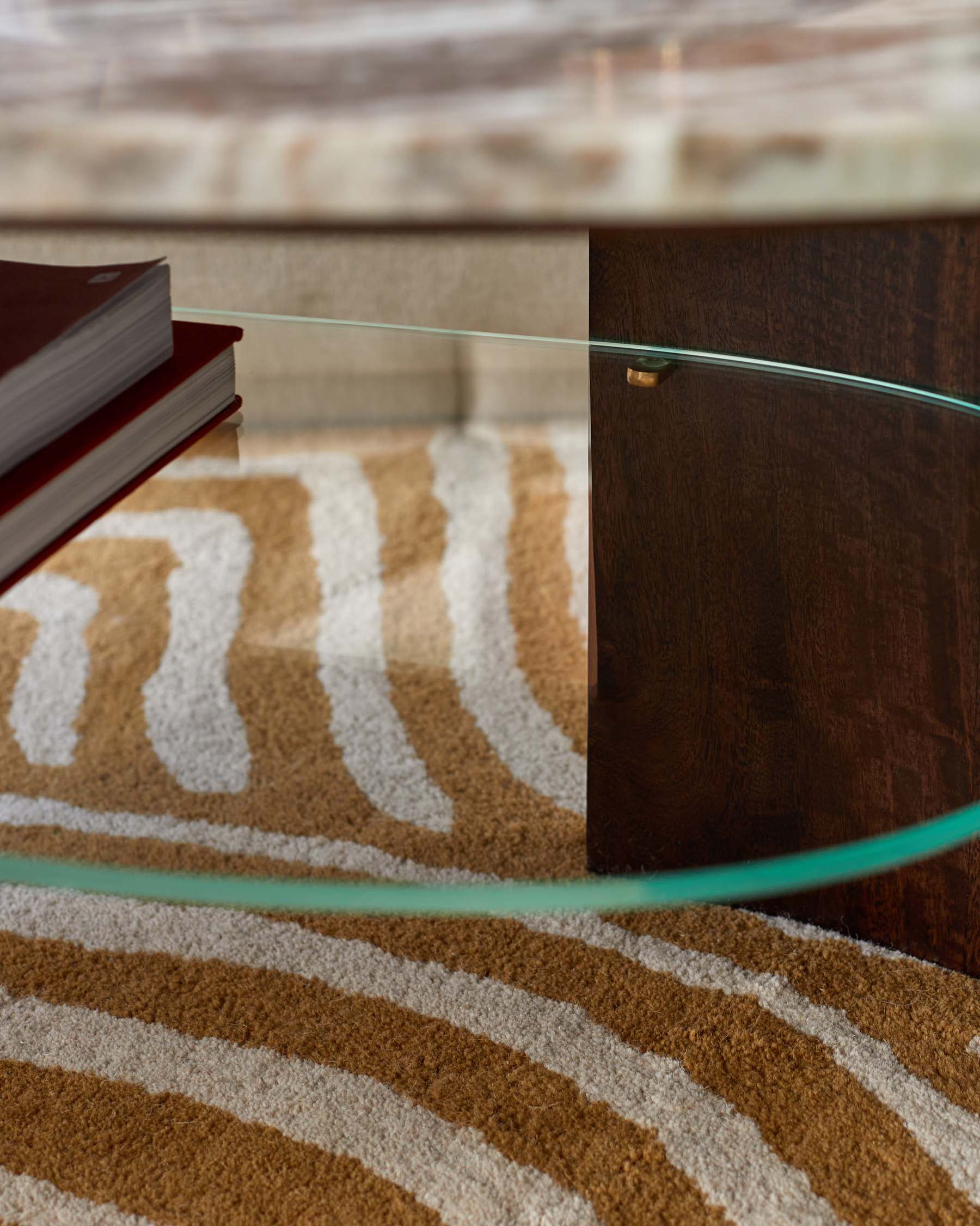 Wood Toronto Marble Coffee Table With Mango Wood