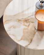 Ceramic Coffee Table And Austin Ceramic Side Table Set
