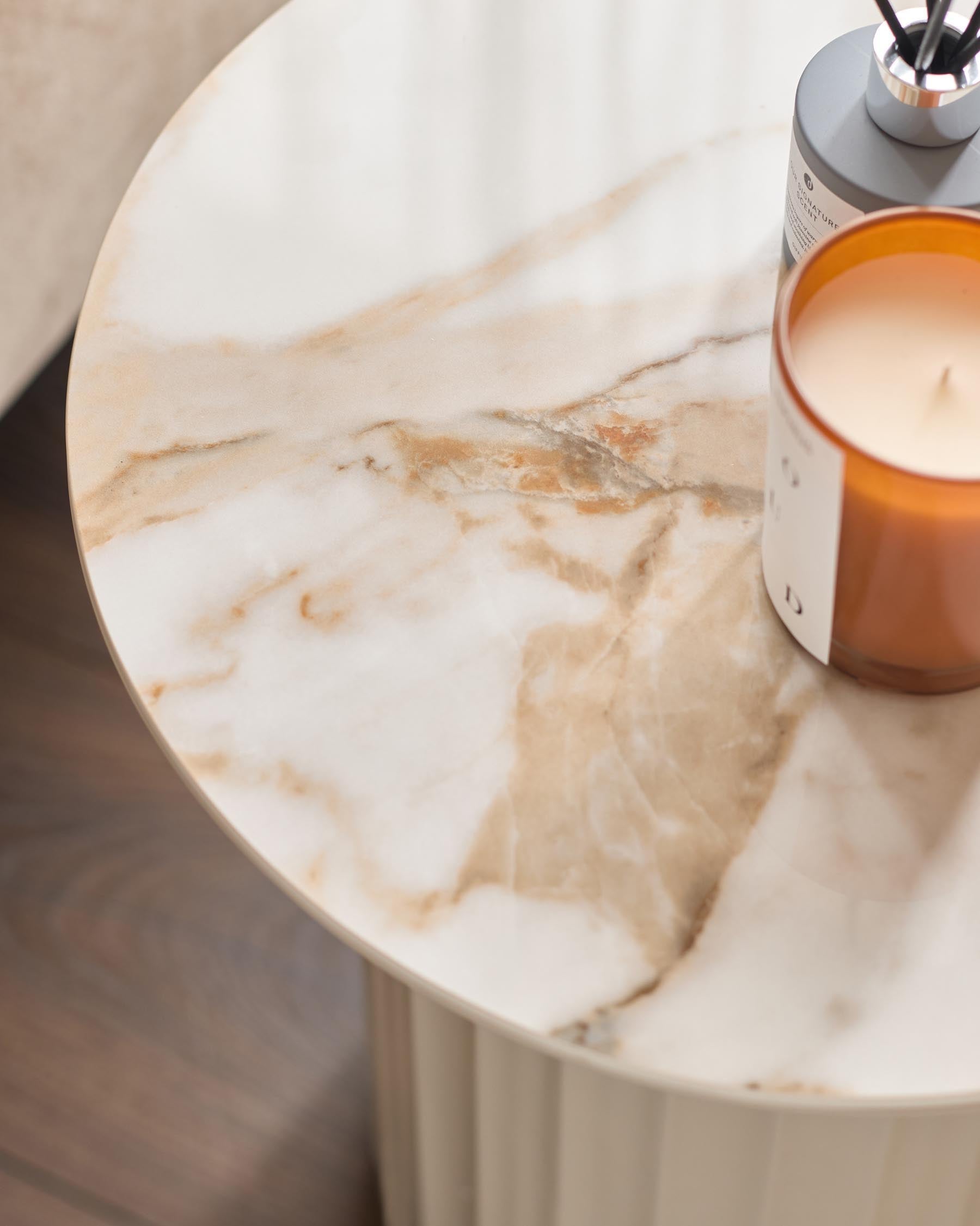 Ceramic Coffee Table And Austin Ceramic Side Table Set