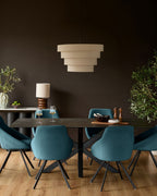 Dark Teal Velvet Swivel Chair