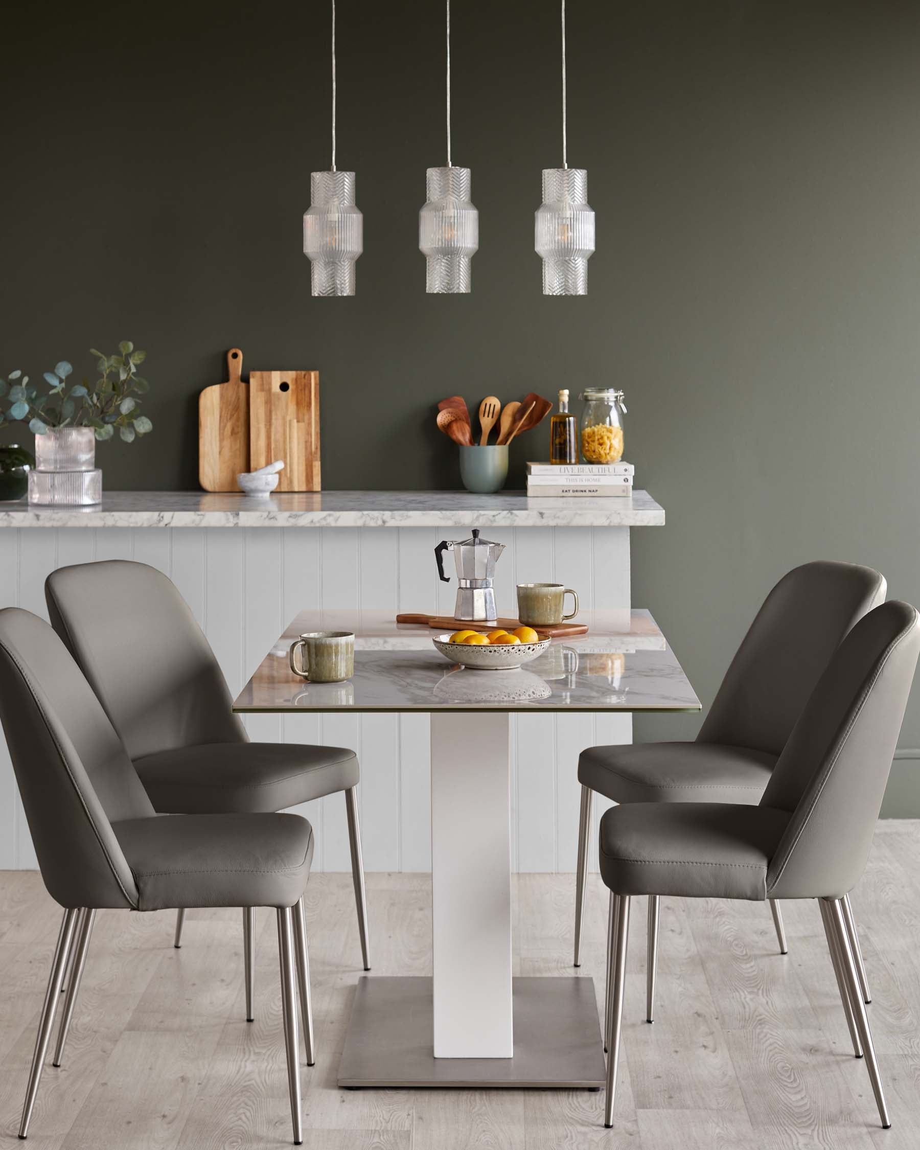Deco Leather Dining Chair