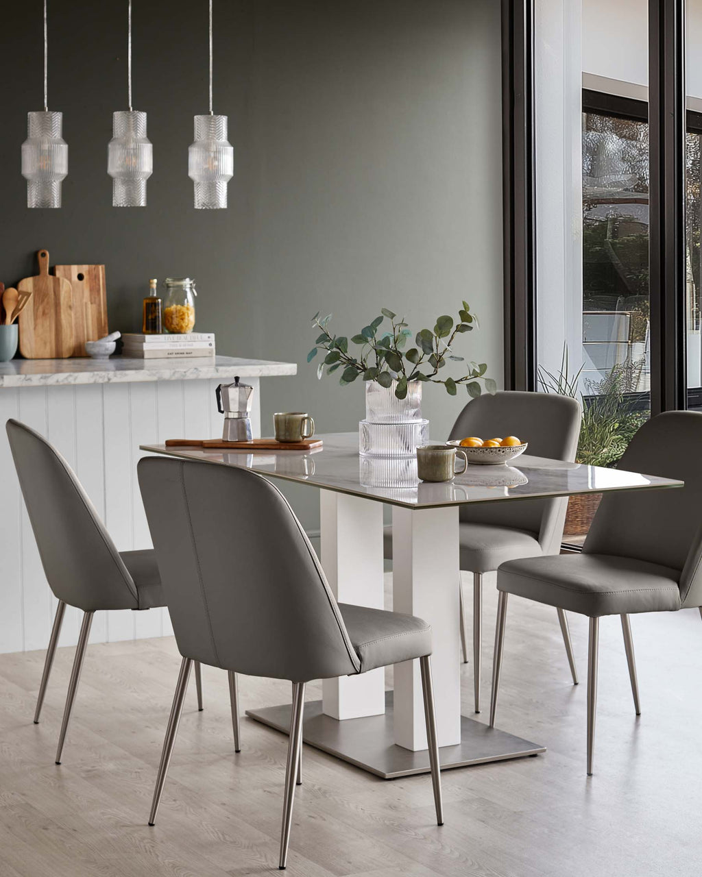 Deco Leather Dining Chair