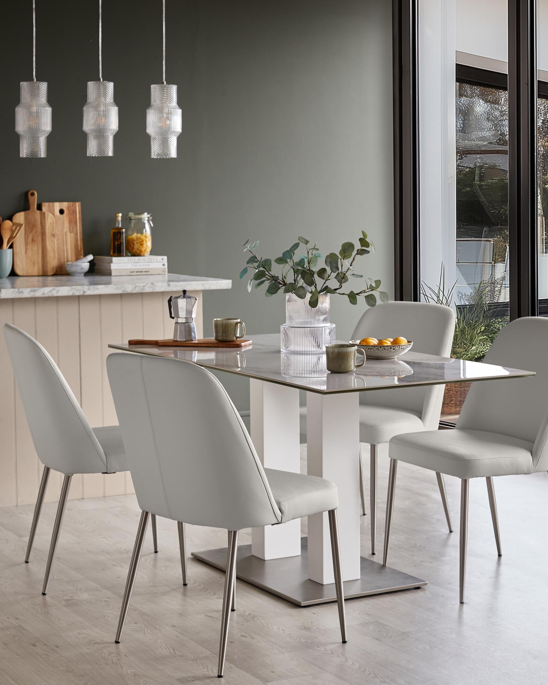 Deco Leather Dining Chair