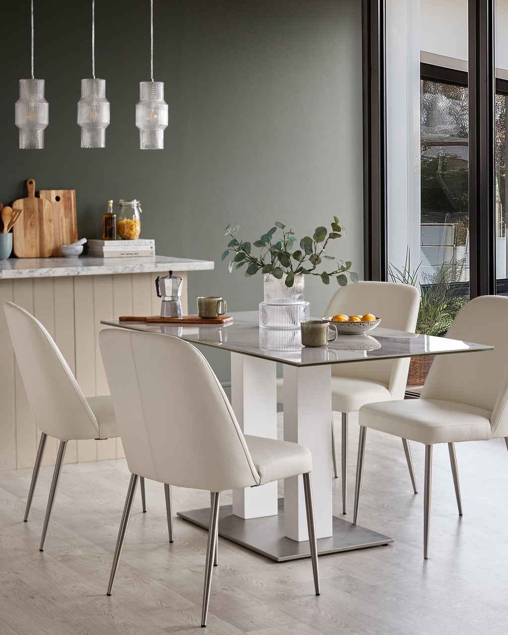 Deco Leather Dining Chair