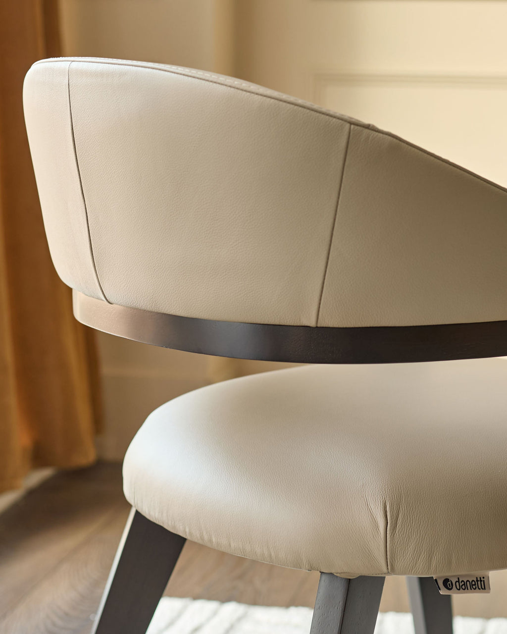 Natural leather dining chair for Modern Homes