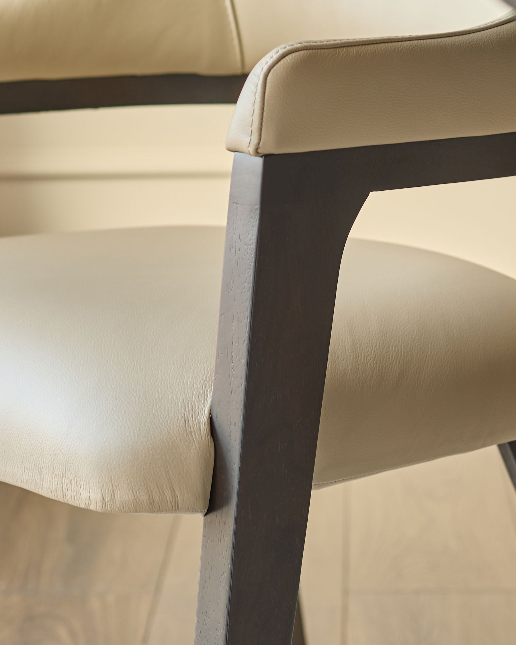 Natural leather dining chair for Modern Homes