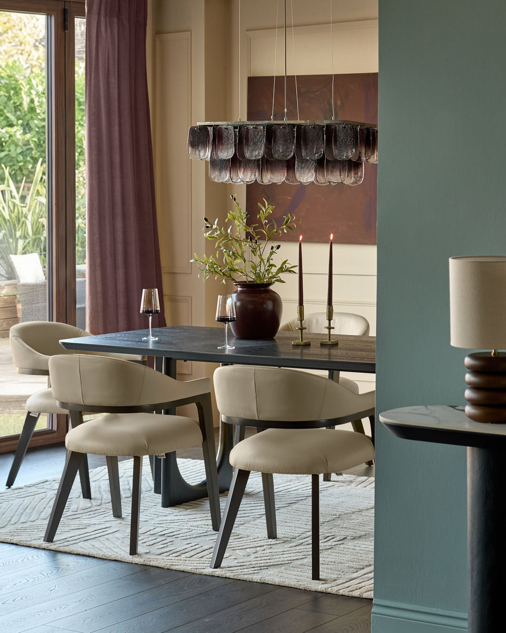 Natural leather dining chair for Modern Homes