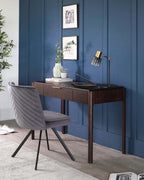 Serena Dark Grey Velvet Swivel Chair