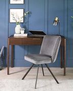 Serena Dark Grey Velvet Swivel Chair
