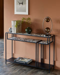 White Calacatta Ceramic Console Table for Hallway Living Room Entryway