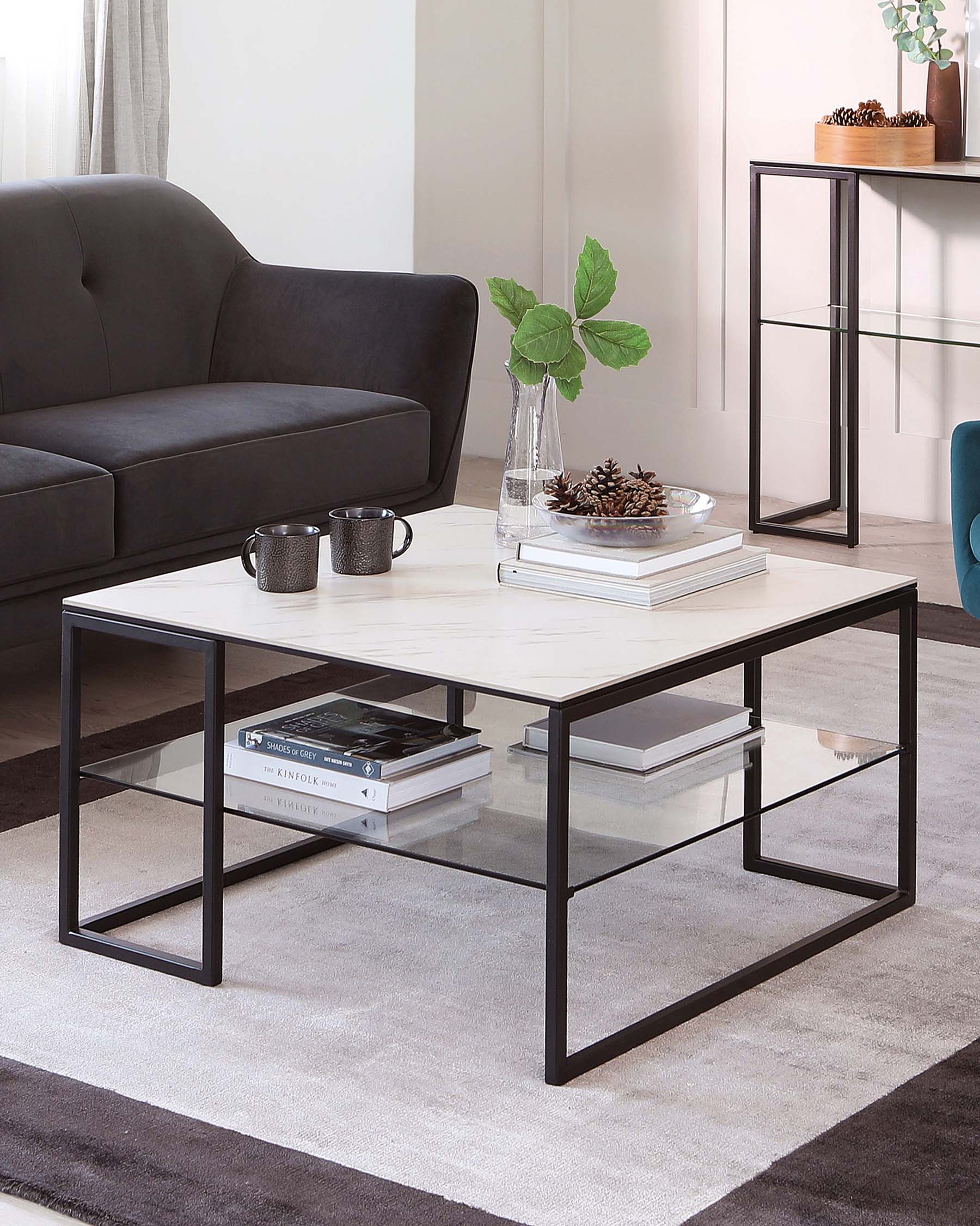 ceramic coffee table for Modern Living Room Spaces