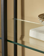 Natural Ceramic Small Console Table for Hallway Living Room Entryway