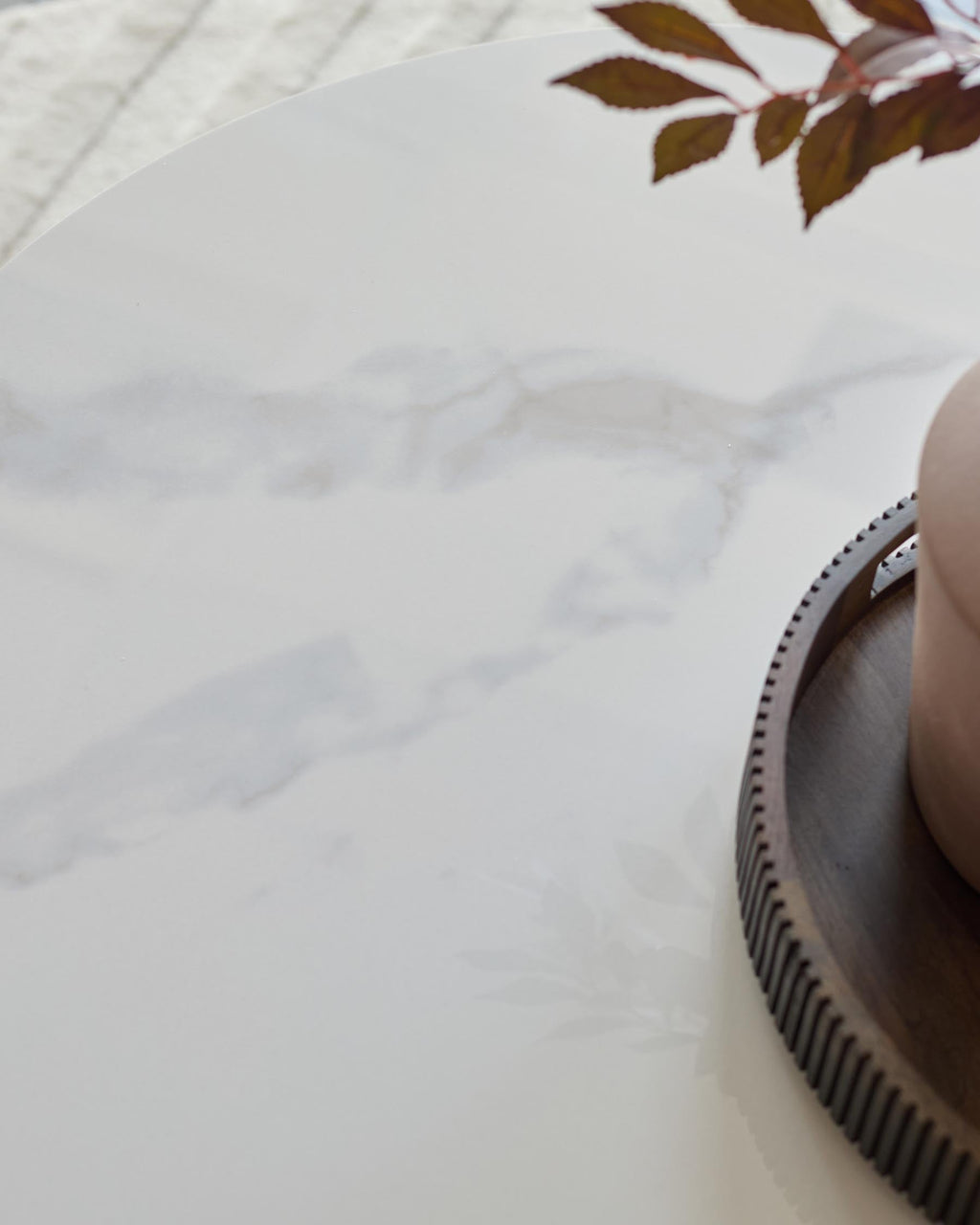 Ceramic coffee table and ceramic side table set