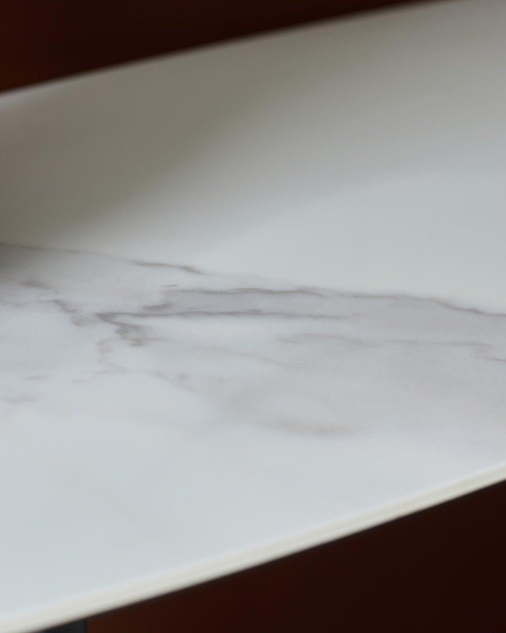 White Ceramic Console Table for Hallway Living Room Entryway