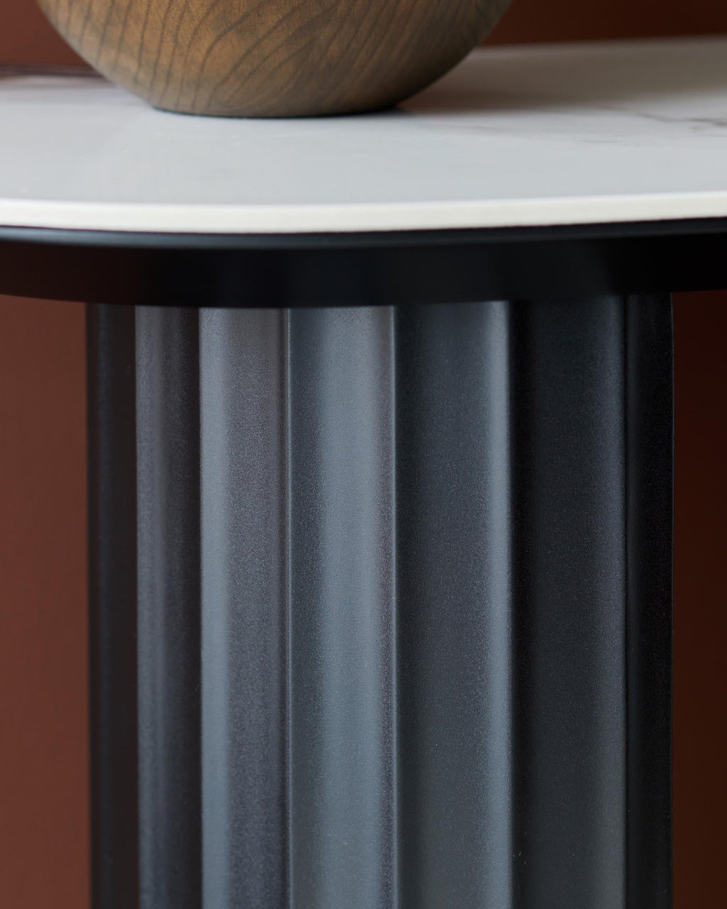 White Ceramic Console Table for Hallway Living Room Entryway
