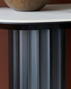 White Ceramic Console Table for Hallway Living Room Entryway