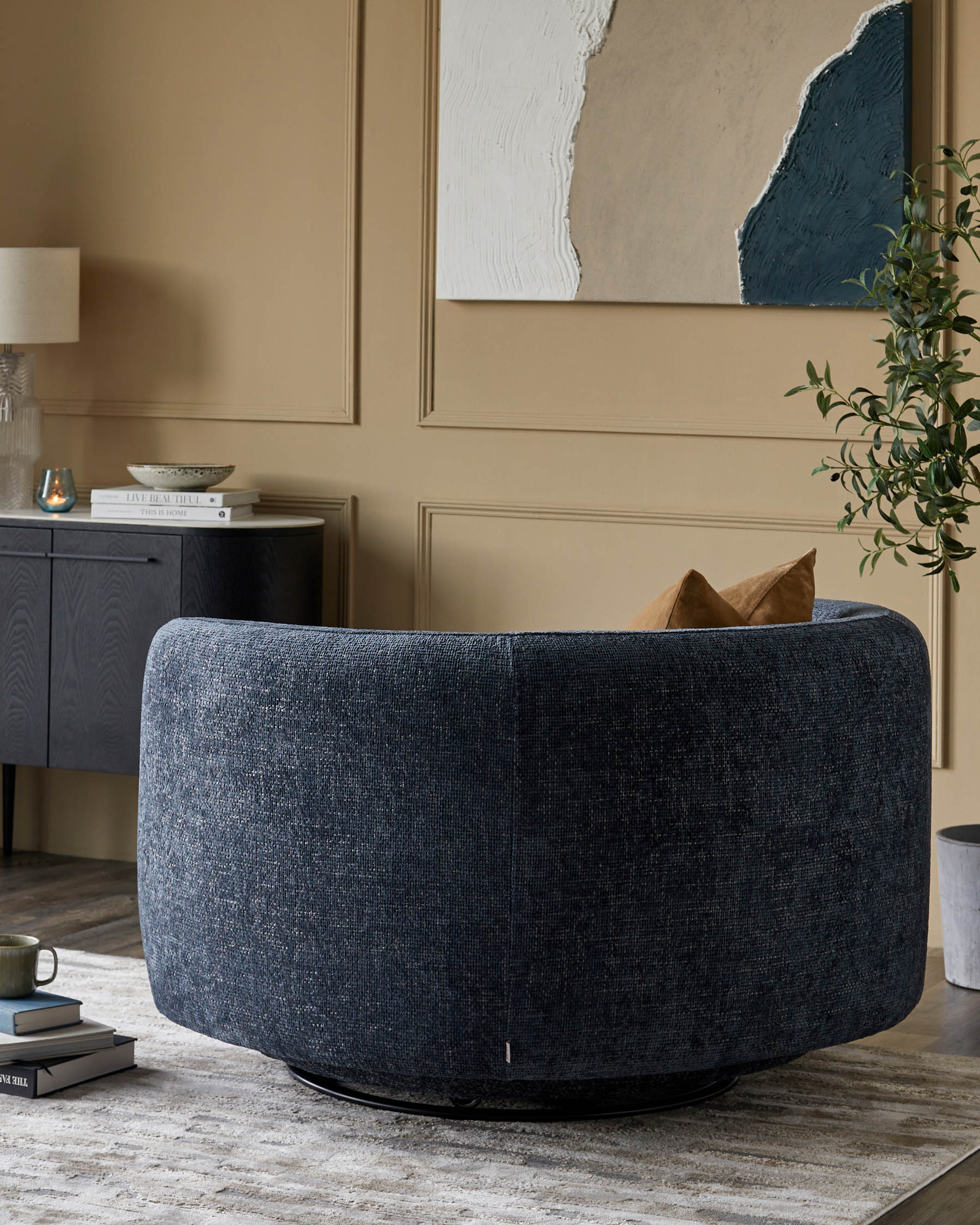 Swivel Love Seat for Modern Living Spaces