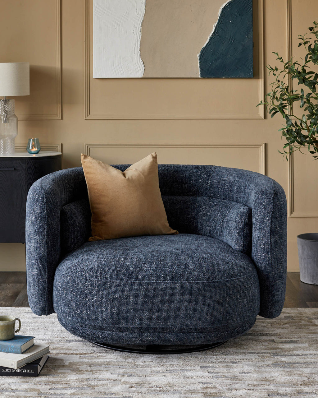 Swivel Love Seat for Modern Living Spaces