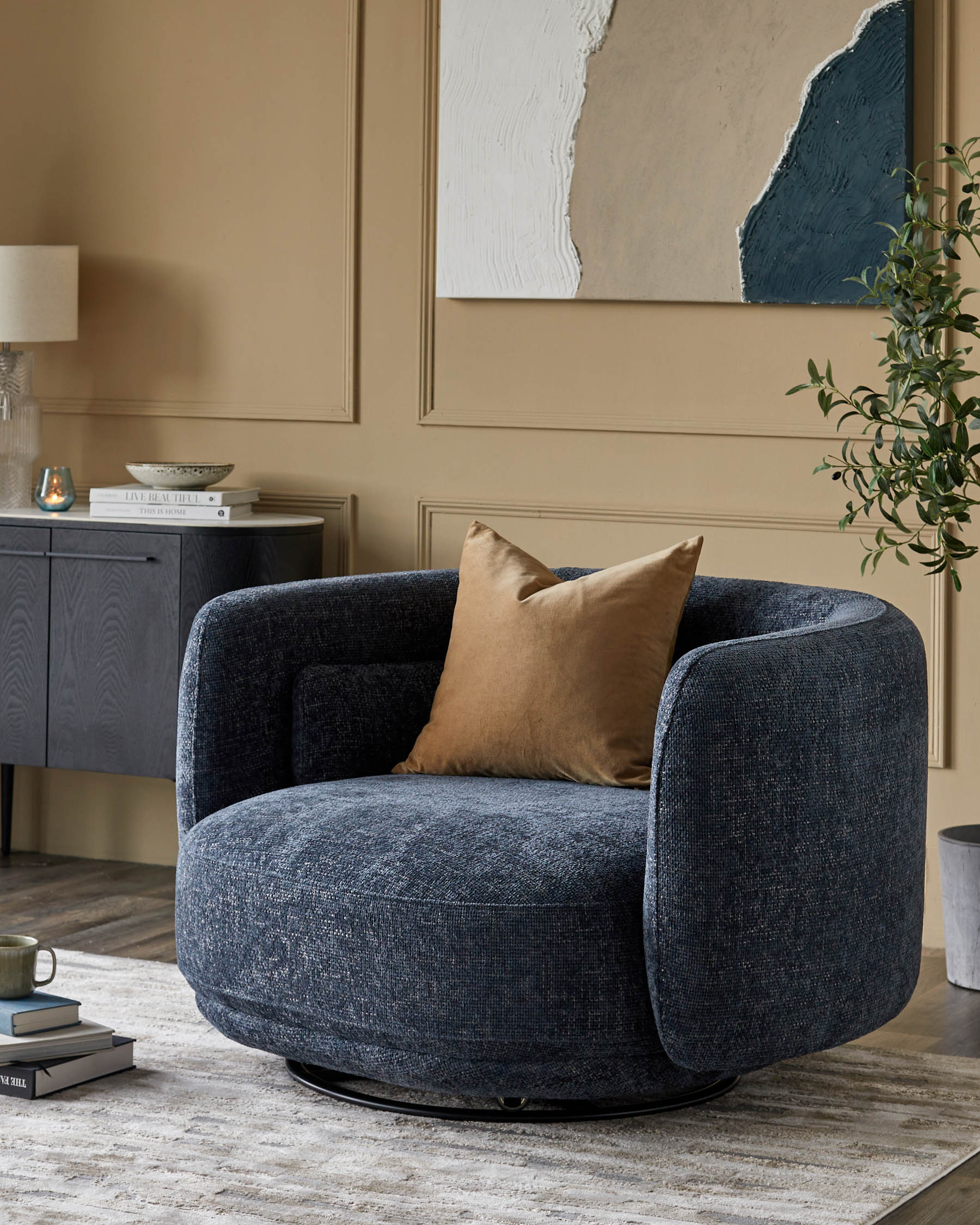 Swivel Love Seat for Modern Living Spaces