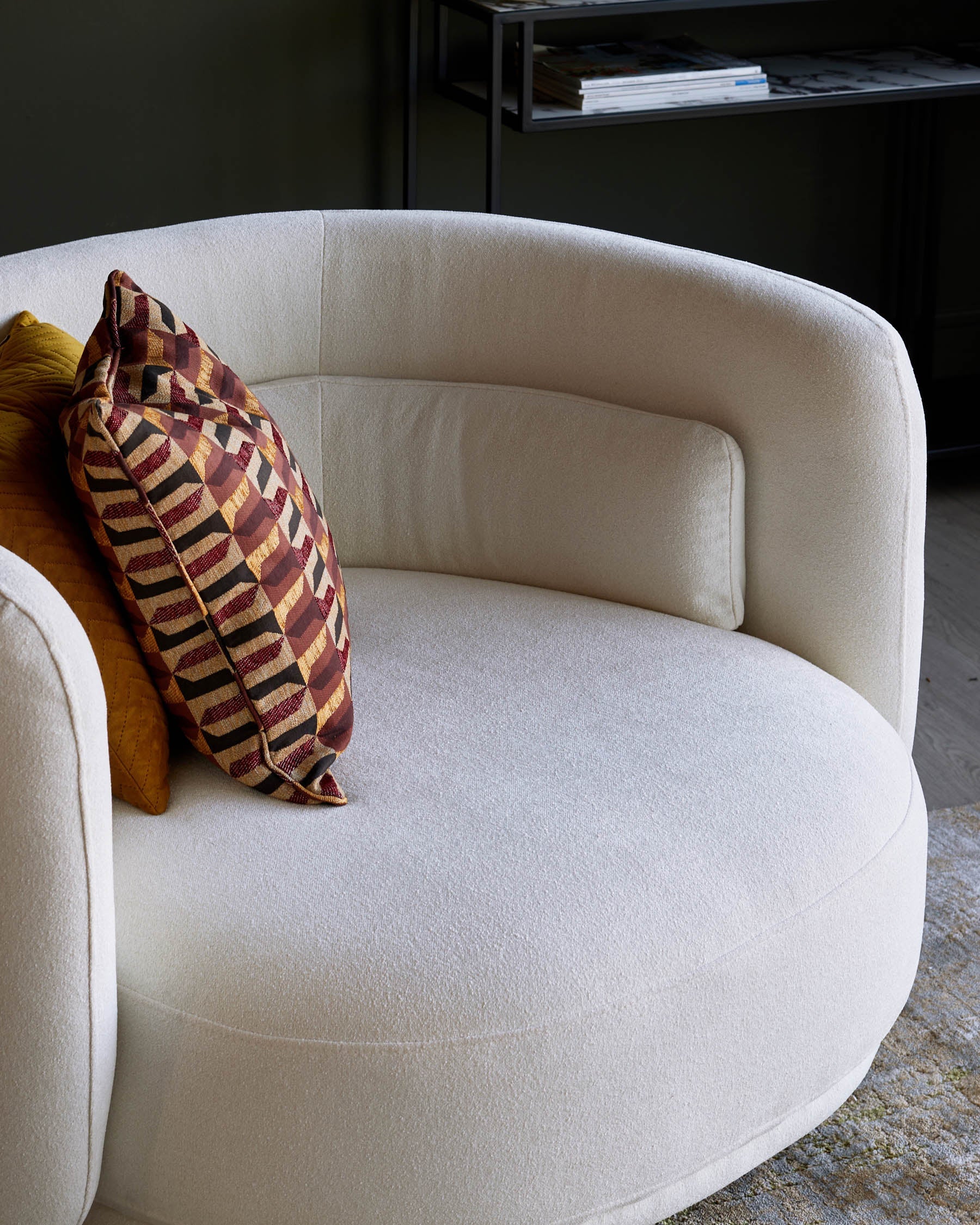 Swivel Love Seat for Modern Living Spaces