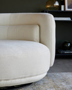 Swivel Love Seat for Modern Living Spaces