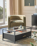 Kai glass and ceramic coffee table for Modern Living Spaces