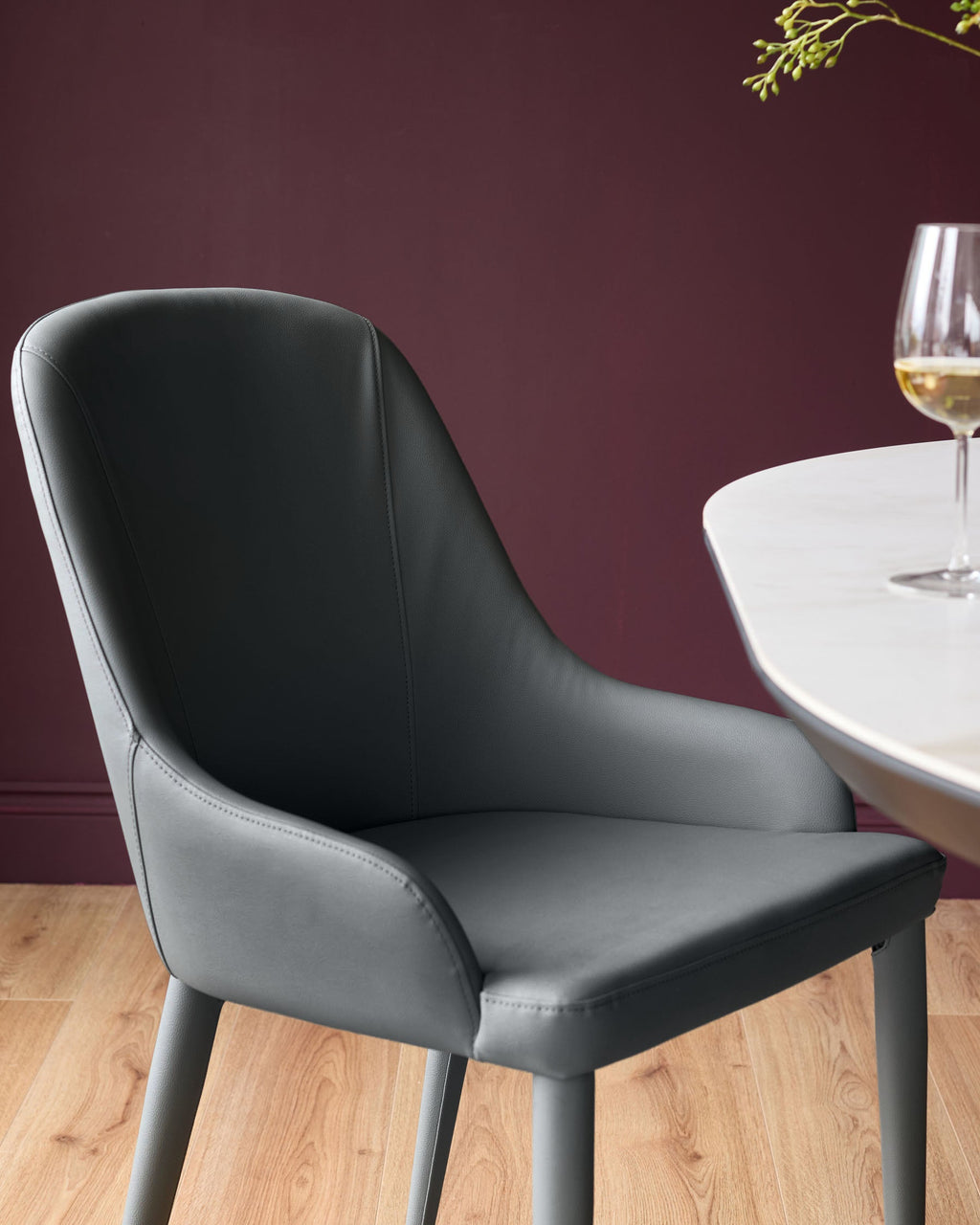 Faux Leather Dining Chair