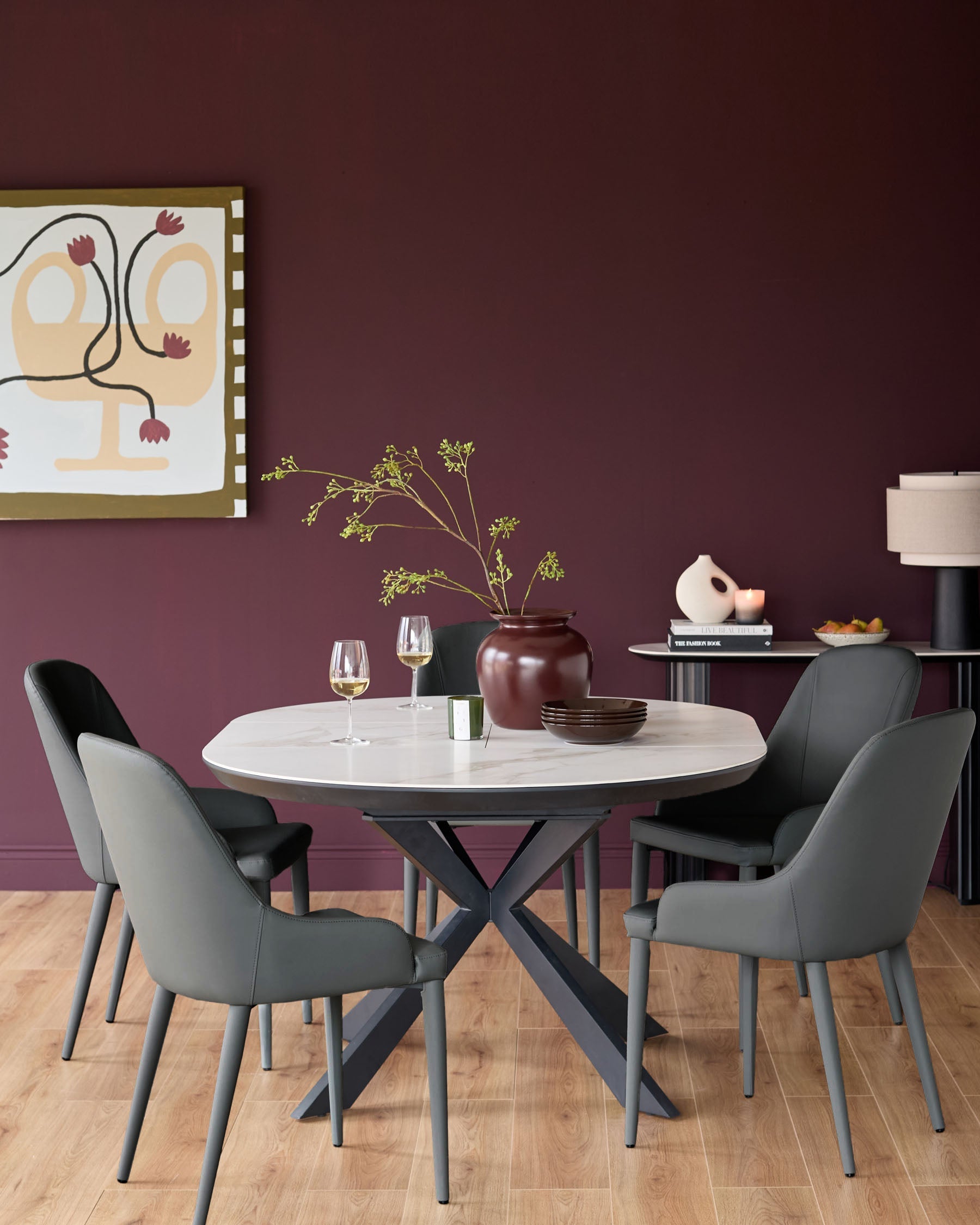 Faux Leather Dining Chair