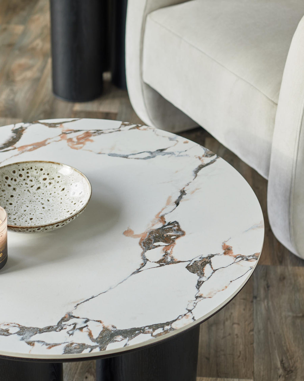 Calacatta Ceramic Coffee Table for Modern Living Rooms