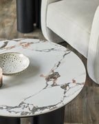 Calacatta Ceramic Coffee Table for Modern Living Rooms