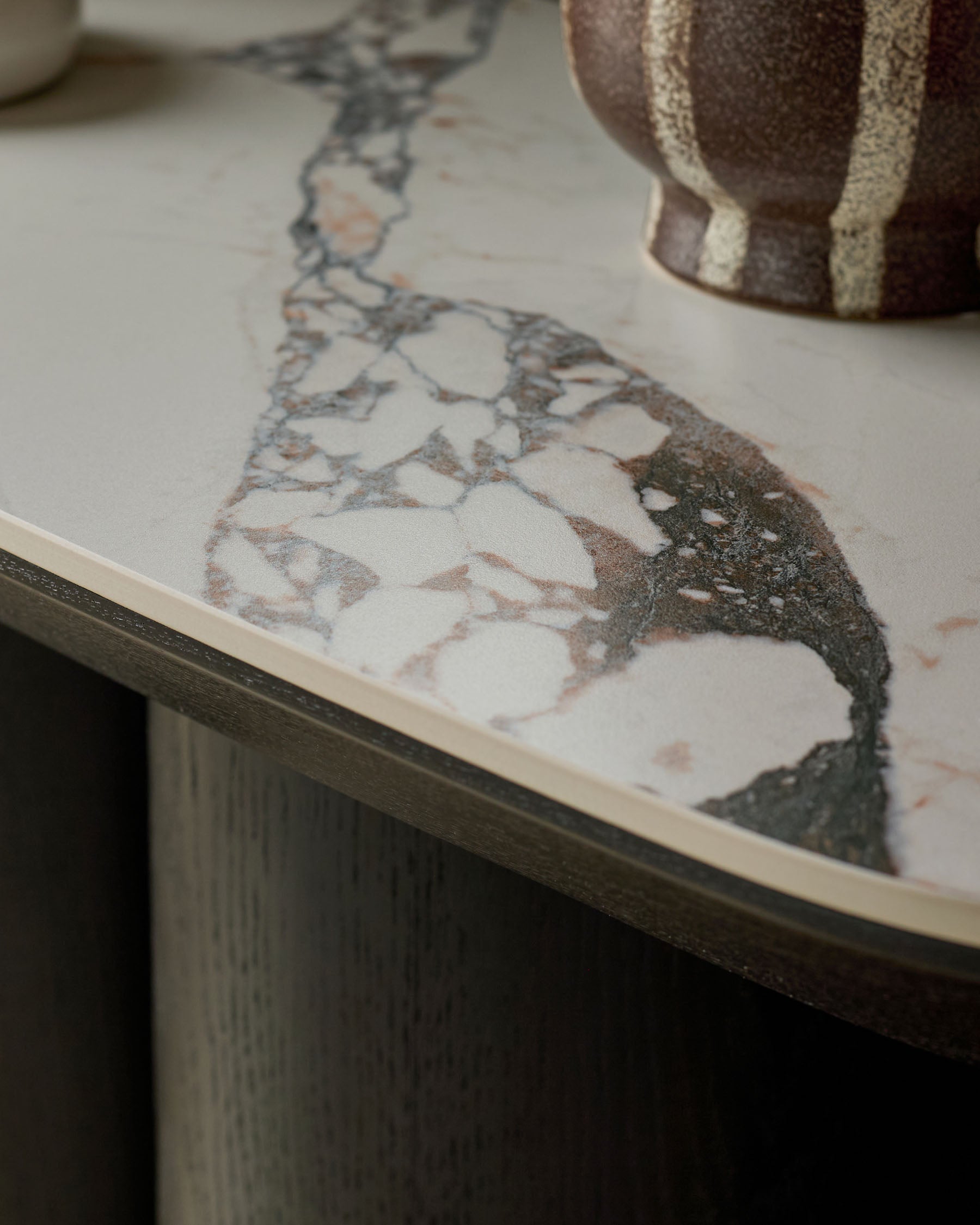 White Calacatta Console Table for Hallway Living Room Entryway