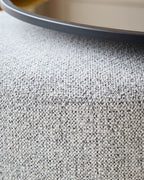 Round Coffee Table and Pouffe Set for Modern Living